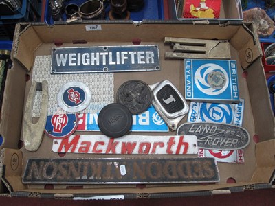 Lot 1367 - Vintage Automobilia Signs, British Leyland,...