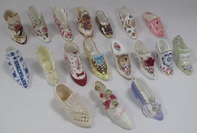 Lot 1184 - Historic Miniature Shoes Collection, including...