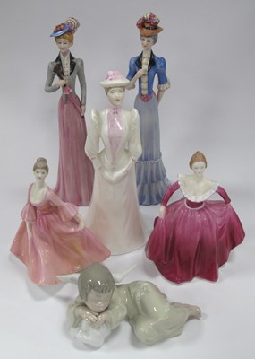 Lot 1180 - Galos, Coalport and Lladro figurines (6).