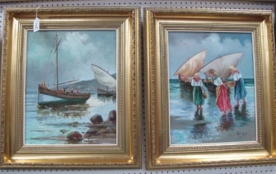 Lot 1449 - Monlac Areaz, Spanish Fisherfolk Studies, a...