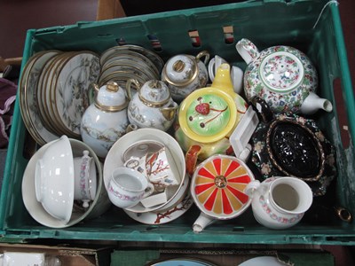 Lot 1107 - Novelty Teapots, Japanese tea ware and other...
