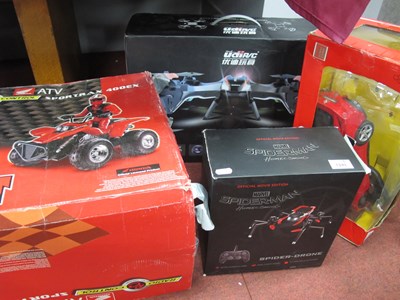 Lot 1340 - Four boxed electronic toys, including Marvel...