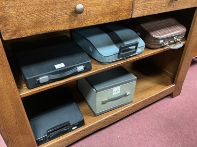 Lot 1525 - Four vintage typewriters and projector:...