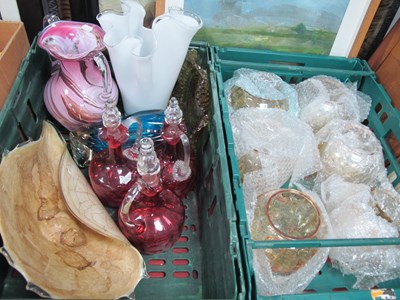 Lot 1050 - Art glass collection, including six lustre...