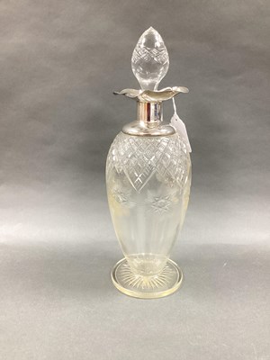 Lot 2 - An Edwardian Hallmarked Silver Mounted Cut...