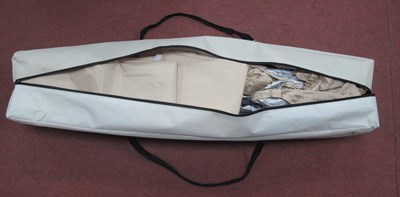 Lot 1149 - A beige pop-up gazebo with folding metal frame...