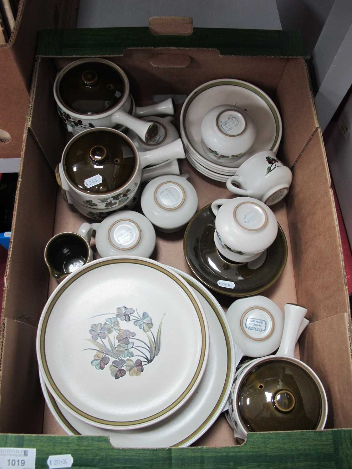 Lot 1019 - Denby Shamrock stoneware, including dinner,...