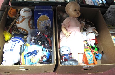 Lot 1111 - Mixed toys, including Marvel figures, tin...