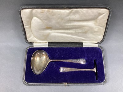 Lot 4 - A Hallmarked Silver Baby's Pusher and Spoon,...
