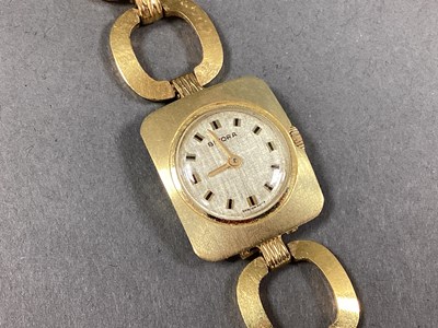 Lot 218 - Bifora; A Stylish Ladies Wristwatch, the...
