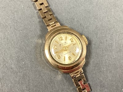 Lot 219 - Avia; A 9ct Gold Cased Ladies Wristwatch, the...