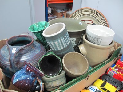 Lot 1002 - Stoneware, including large Denby two handled...