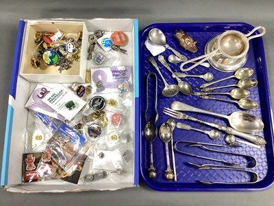 Lot 144 - A Hallmarked Silver Caddy Spoon, together with...
