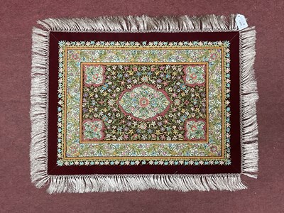 Lot 1486 - A vintage Indian Zardozi gold thread...