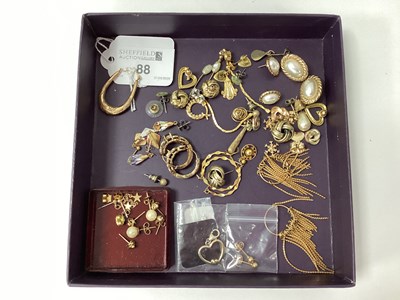 Lot 88 - A Collection of Assorted Odd Earrings,...
