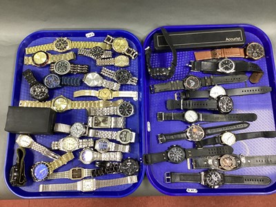 Lot 154 - A Collection of Modern Gent's Wristwatches,...
