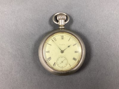 Lot 217 - Elgin; A Large Openface Pocket Watch, the...