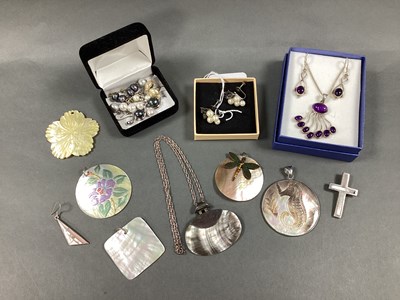 Lot 118 - A Pair of Grapevine Design Pearl Earrings,...