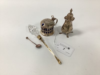 Lot 7 - A Hallmarked Silver Mustard Pot, D&B,...