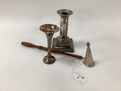 Lot 3 - A Hallmarked Silver Dwarf Candle Stick, James...