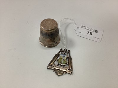Lot 19 - Cricket Interest; A Hallmarked Silver and...