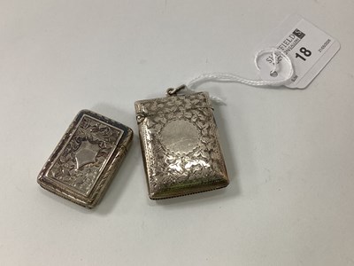 Lot 18 - A Hallmarked Silver Vesta Case, J.G,...