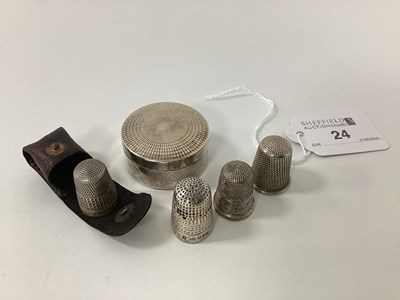 Lot 24 - Charles Horner; A Chester Hallmarked Silver...