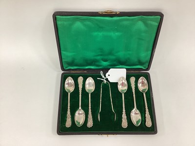 Lot 11 - A Cased Set of Six Hallmarked Silver Teaspoons...