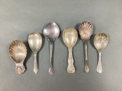 Lot 31 - Six Assorted Hallmarked Silver Caddy Spoons,...