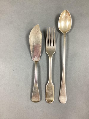 Lot 25 - A Victorian Hallmarked Silver Fiddle Pattern...
