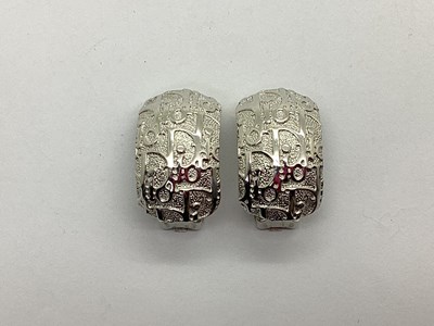 Lot 124 - Christian Dior; A Pair of Modern Clip On...