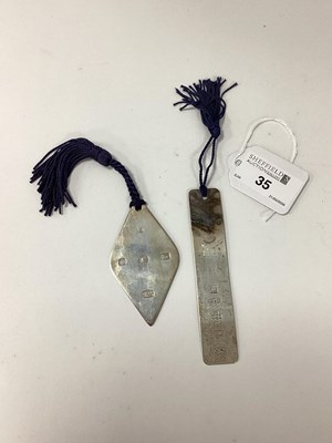 Lot 35 - A Feature Hallmarked Silver Page Marker,...