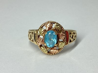 Lot 58 - QVC; A Decorative Oval Two-Colour Ring, the...