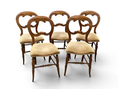Lot 1474 - Set of Five Early XX Century Balloon Back...