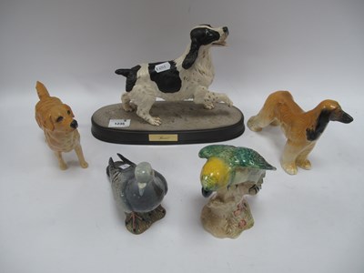 Lot 1235 - Five Beswick Porcelain Animal Figures,...