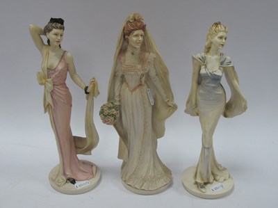 Lot 1188 - Three Boxed Royal Doulton “Classique” Figures:...