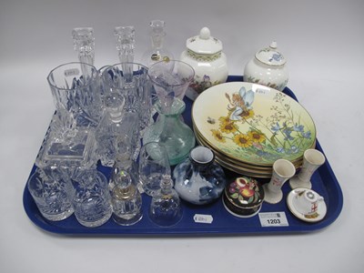 Lot 1203 - Collectables, including crystal and glassware,...