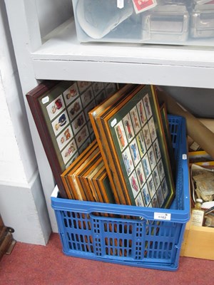 Lot 1162 - Eight Framed Cigarette Card Sets, including...