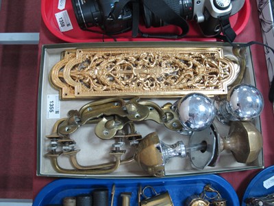 Lot 1355 - Vintage Door and Drawer Fittings including...