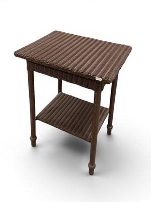Lot 1495 - A 'Lloyd Loom' Side Table with lower shelf,...