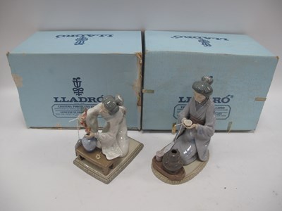 Lot 1238 - Lladro Japanese Girl Serving Tea, 21cm tall,...