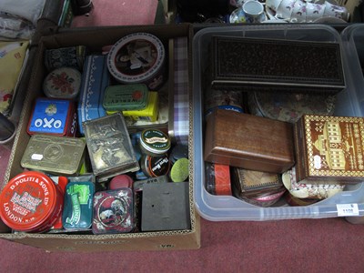 Lot 1108 - Vintage advertising tins and decorative...