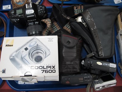 Lot 1363 - Nikon camera collection, including N90, F60,...