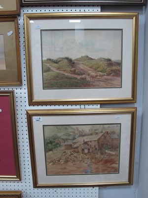 Lot 1467 - P.C. Hurst, Village on a Hill, watercolour,...