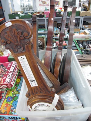 Lot 1138 - Six antique and vintage wooden banjo...