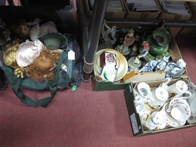 Lot 1114 - Shelley Game Bird Coffee Pot, figurines,...