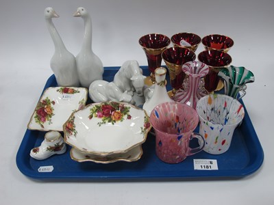Lot 1181 - Collectables, including Lladro polar bear and...