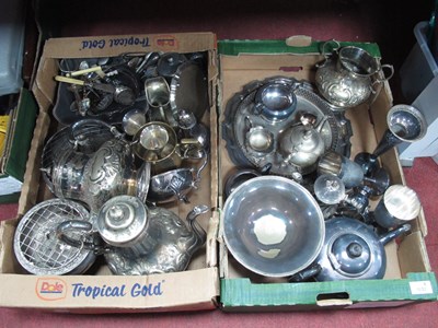 Lot 1032 - A large collection of plated ware to include...