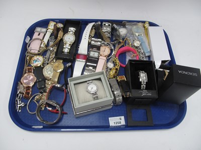 Lot 1258 - A Collection of Assorted Ladies Wristwatches,...