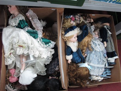 Lot 1034 - Large quantity of porcelain dolls, with...